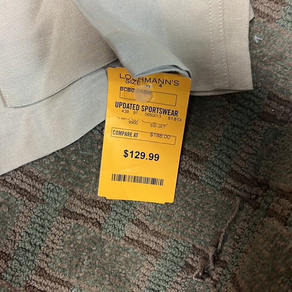 BCBG NWT womens linen jacket size 4 - Picture 8 of 8